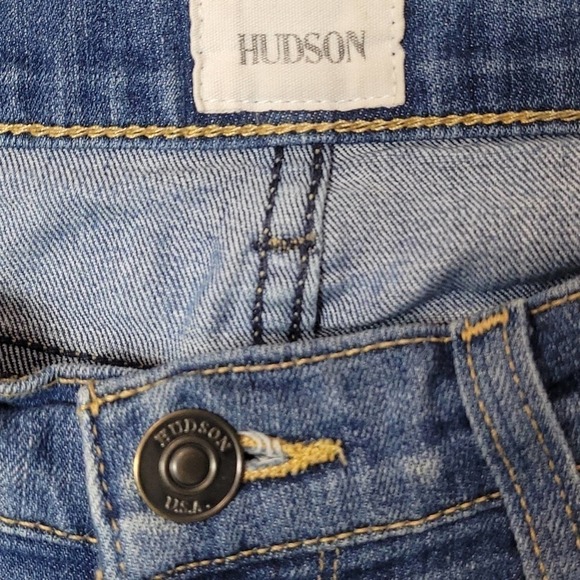 Hudson Blue Denim Jeans Distressed Sz 26 - Picture 4 of 7